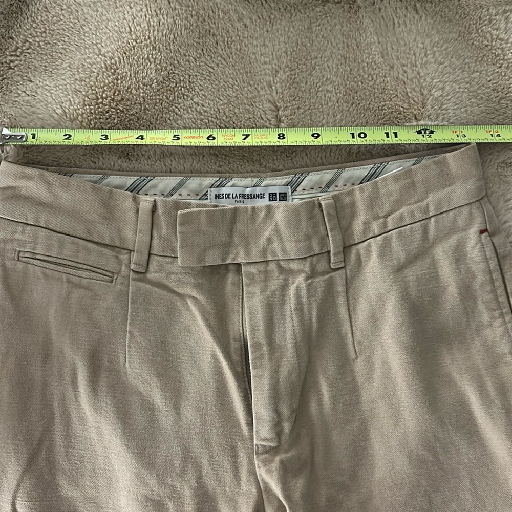 Uniqlo “Ines de la Fressange” chino beige pants